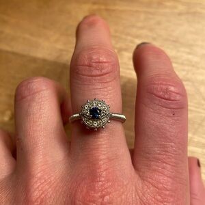 Judith Ripka sterling evil eye ring